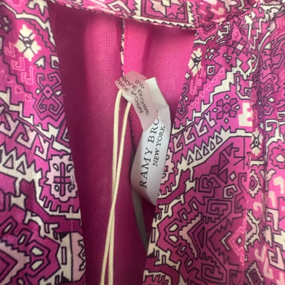 NWT Ramy Brook Preston Medallion Print Halter Mini Dress Size Small - Picture 7 of 9